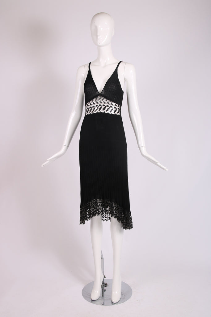 chanel bodycon dress CHANEL 09C DRESS Sz38 BLACK KNIT NWT SEXY, Chic, Classy, SAKS Org. MSRP $2245