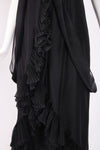 Yves Saint Laurent Black Strapless Gown