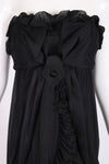 Yves Saint Laurent Black Strapless Gown