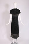 1966 Geoffrey Beene Black Studded Cocktail Dress