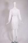 Yves Saint Laurent White Cotton Safari Dress