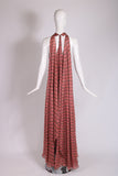 Madame Gres Chiffon Halter Neck Gown, 1970's