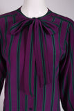 Yves Saint Laurent Striped Silk Blouse