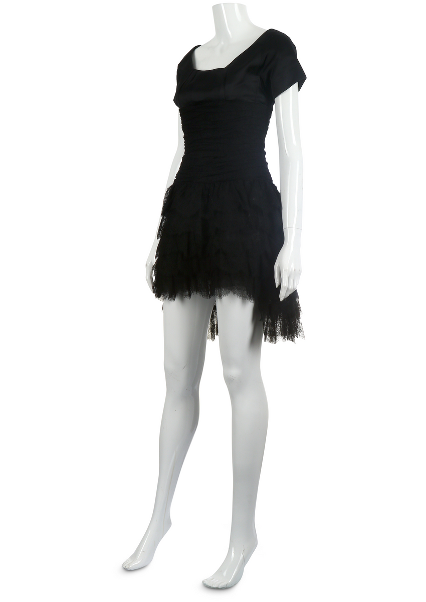 chanel black mini dress