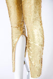 Alexander McQueen Gold Sequin Leggings